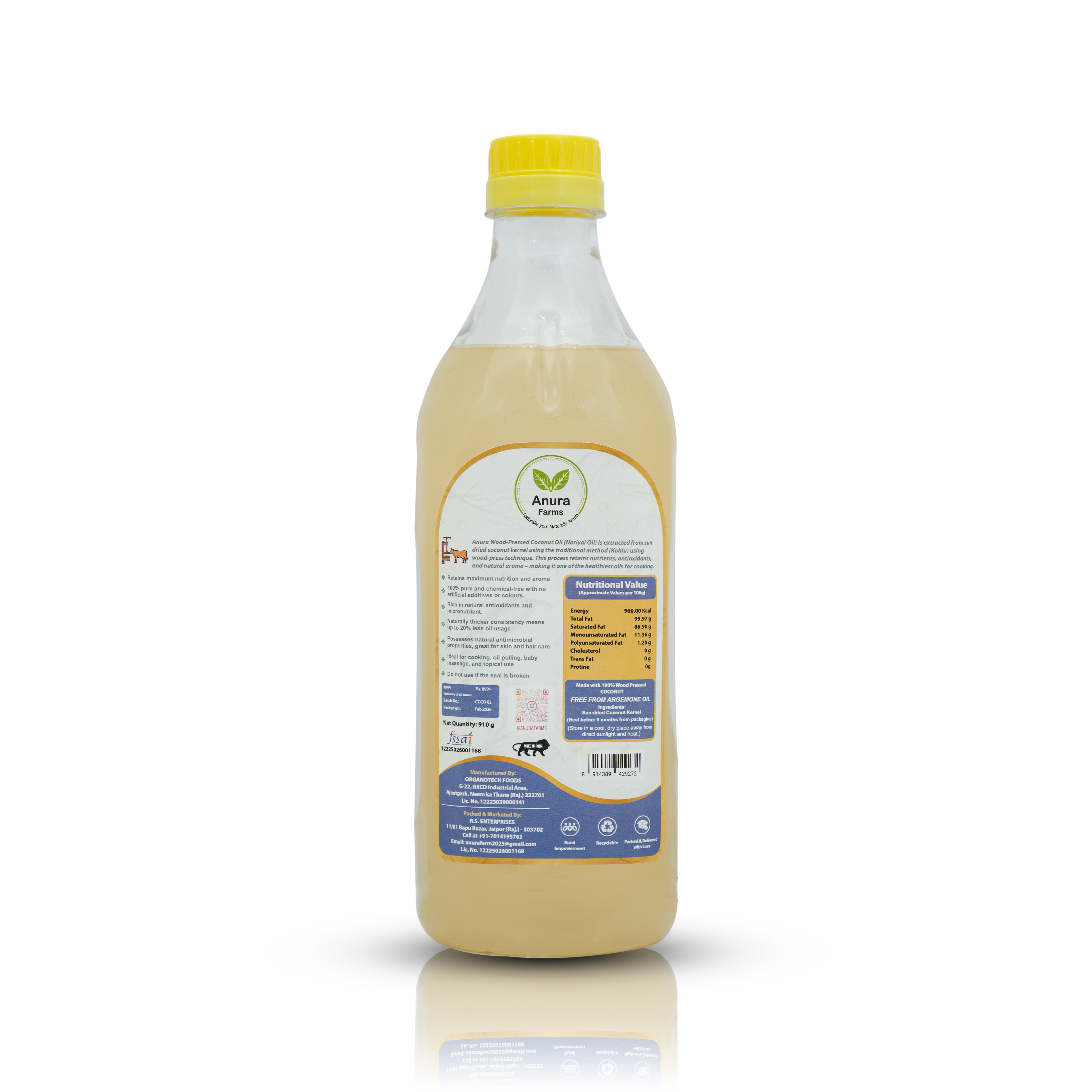Anura Farms Coconut Oil